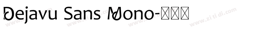 Dejavu Sans Mono字体转换